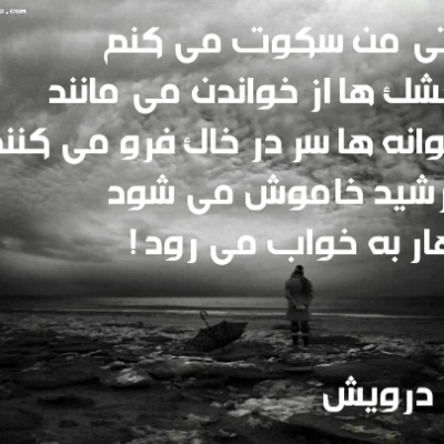 وقتی من سکوت می کنم