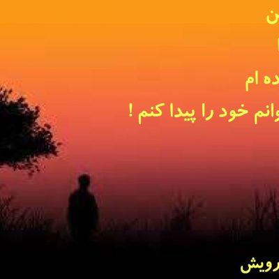 نمی توانم خود را پیدا کنم