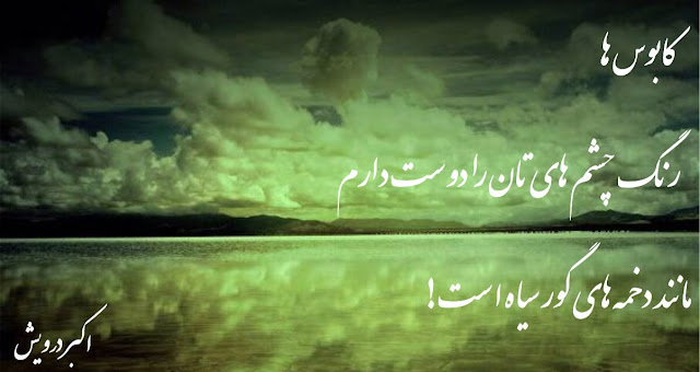 رنگ چشم های تان را دوست دارم