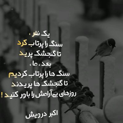 روزهای بی آرامش را باور کنیم
