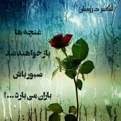باران می بارد