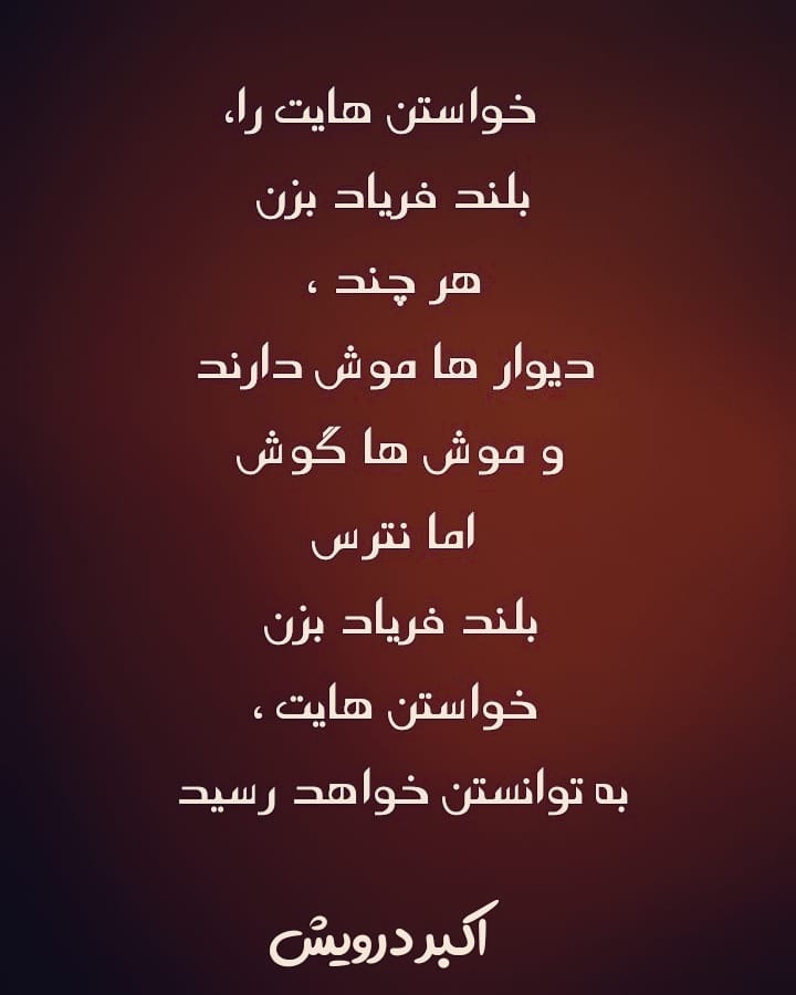 بلند فریاد بزن